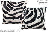 Zebra 16"x16" Brazilian Cowhide Pillow #A15243 by Hudson Hides