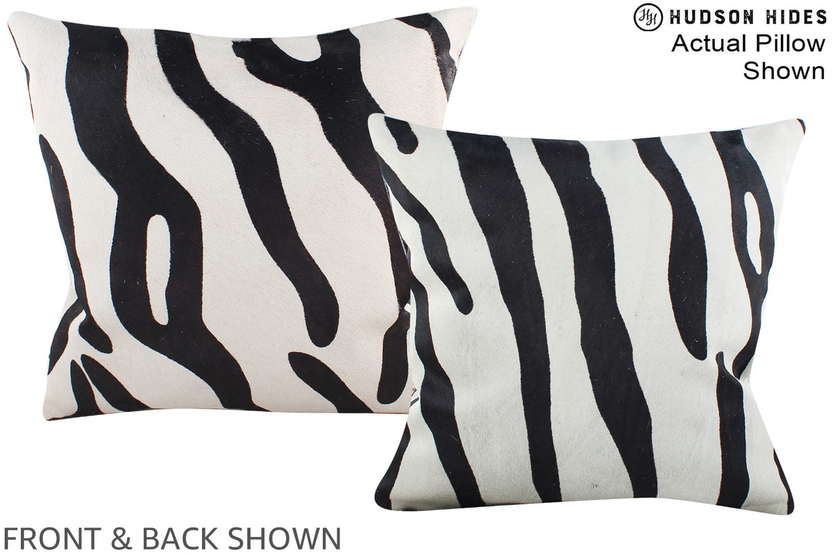Zebra Cowhide Pillow #A15247