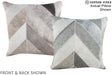 Patchwork 16"x16" Brazilian Cowhide Pillow #A15251 by Hudson Hides