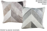 Patchwork 16"x16" Brazilian Cowhide Pillow #A15251 by Hudson Hides