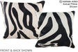 Zebra 16"x16" Brazilian Cowhide Pillow #A15252 by Hudson Hides