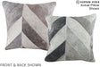 Patchwork 16"x16" Brazilian Cowhide Pillow #A15256 by Hudson Hides