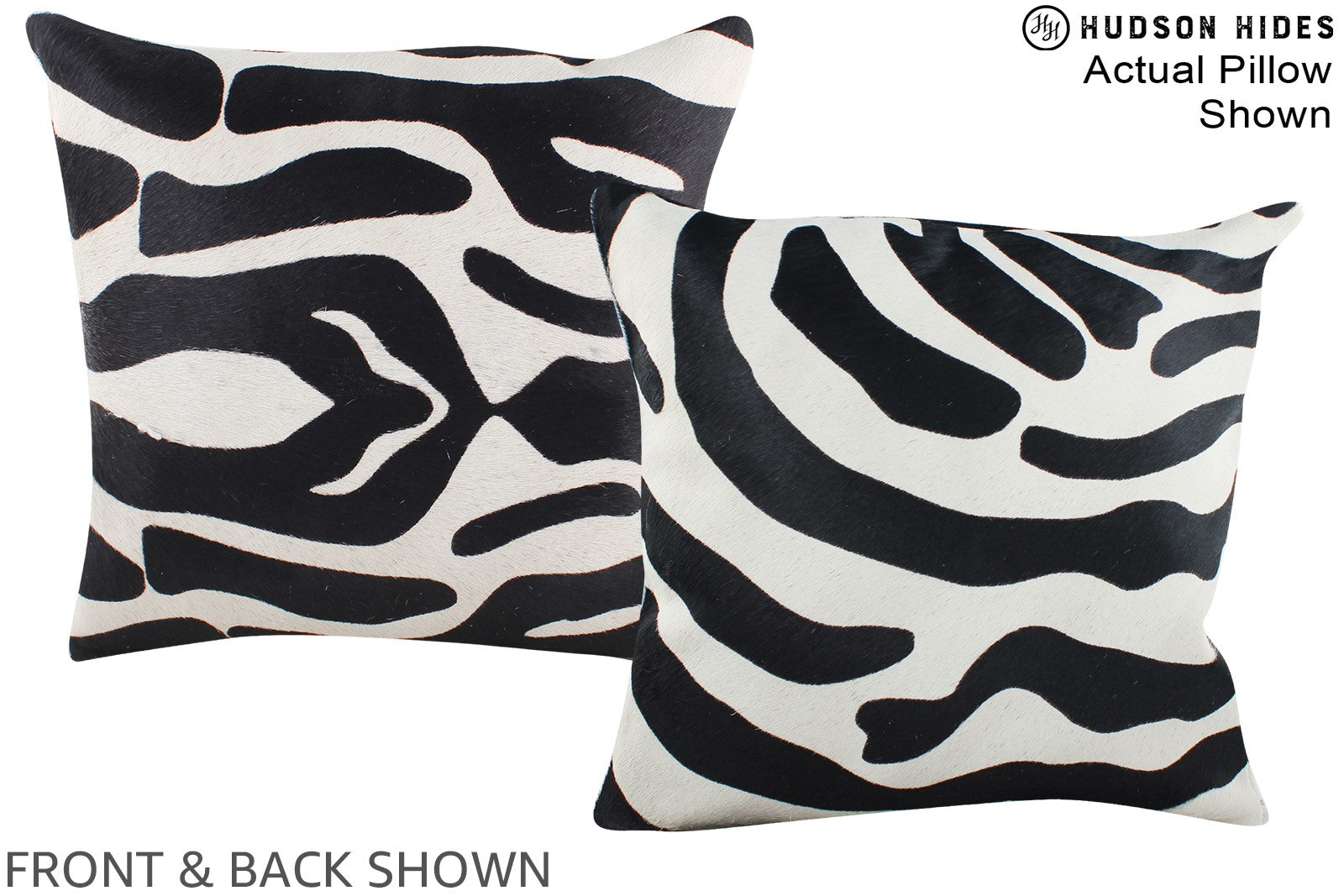 Zebra Cowhide Pillow #A15258