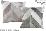 Patchwork 16"x16" Brazilian Cowhide Pillow #A15259 by Hudson Hides