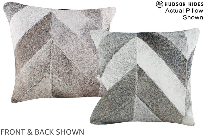 Patchwork 16"x16" Brazilian Cowhide Pillow #A15259 by Hudson Hides