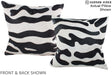 Zebra 16"x16" Brazilian Cowhide Pillow #A15263 by Hudson Hides