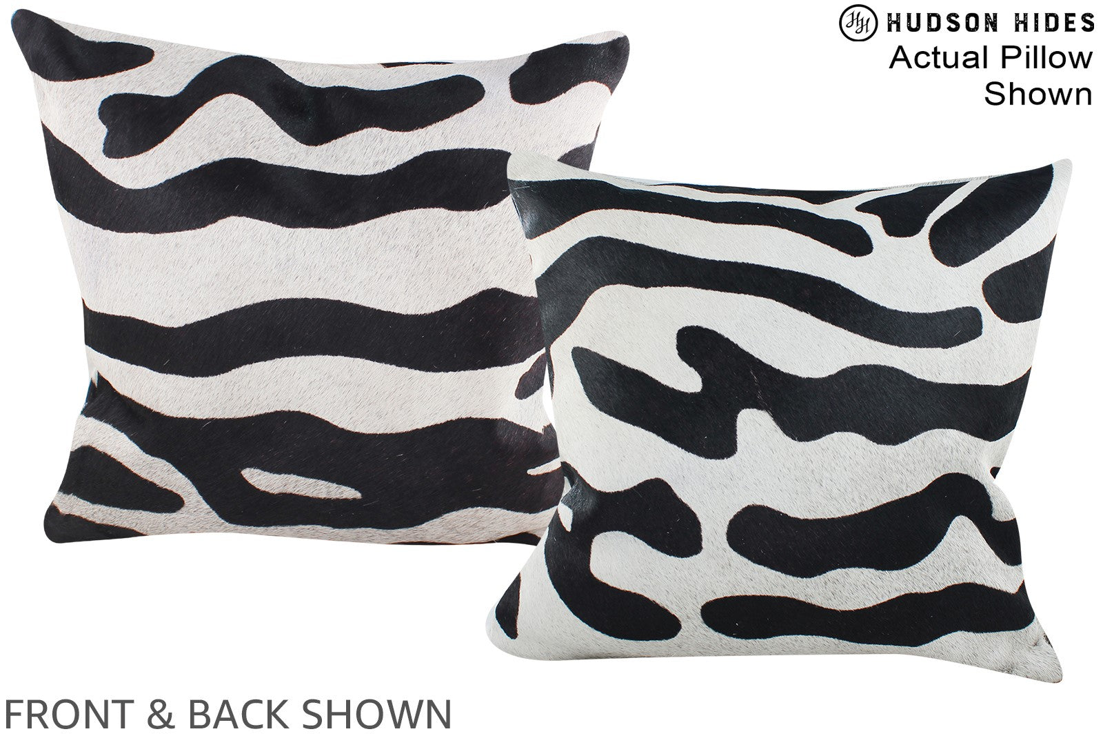 Zebra Cowhide Pillow #A15263