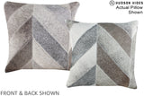 Patchwork 16"x16" Brazilian Cowhide Pillow #A15264 by Hudson Hides