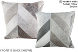 Patchwork 16"x16" Brazilian Cowhide Pillow #A15268 by Hudson Hides