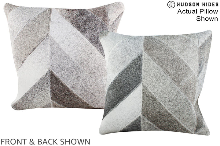 Patchwork 16"x16" Brazilian Cowhide Pillow #A15268 by Hudson Hides