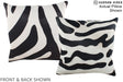 Zebra 16"x16" Brazilian Cowhide Pillow #A15272 by Hudson Hides