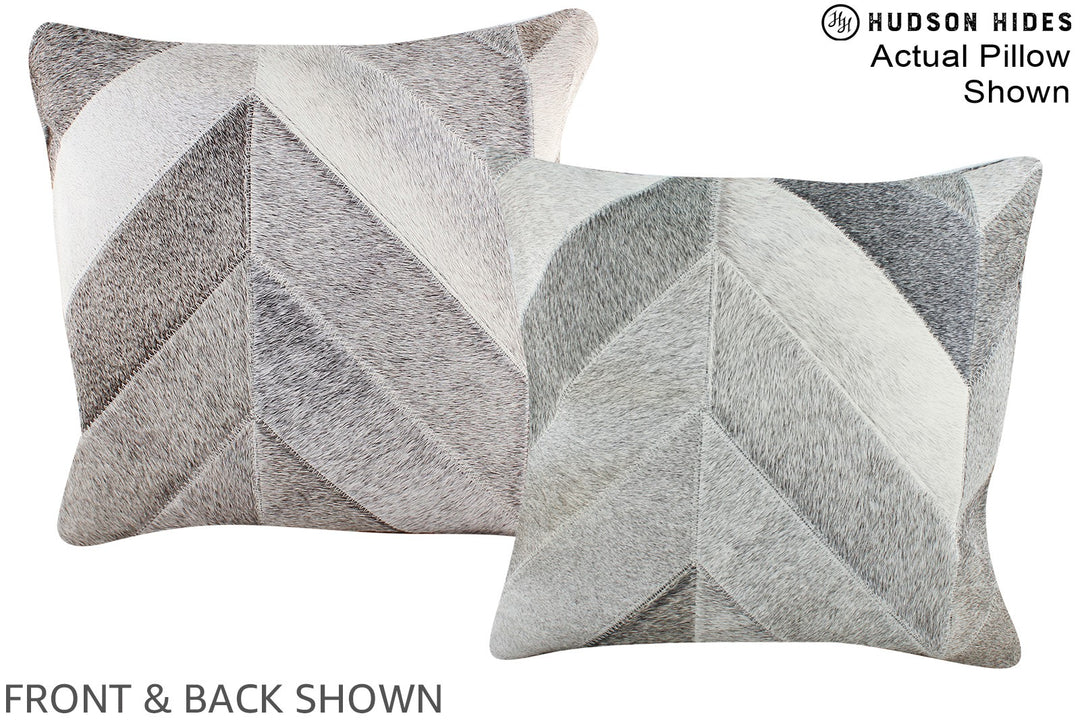 Patchwork 16"x16" Brazilian Cowhide Pillow #A15276 by Hudson Hides