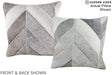 Patchwork 16"x16" Brazilian Cowhide Pillow #A15276 by Hudson Hides