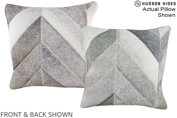 Patchwork 16"x16" Brazilian Cowhide Pillow #A15276 by Hudson Hides