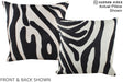 Zebra 16"x16" Brazilian Cowhide Pillow #A15279 by Hudson Hides