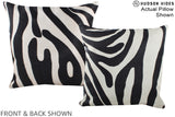 Zebra 16"x16" Brazilian Cowhide Pillow #A15279 by Hudson Hides