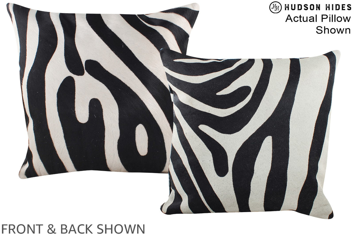 Zebra Cowhide Pillow #A15279