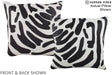 Zebra 16"x16" Brazilian Cowhide Pillow #A15281 by Hudson Hides