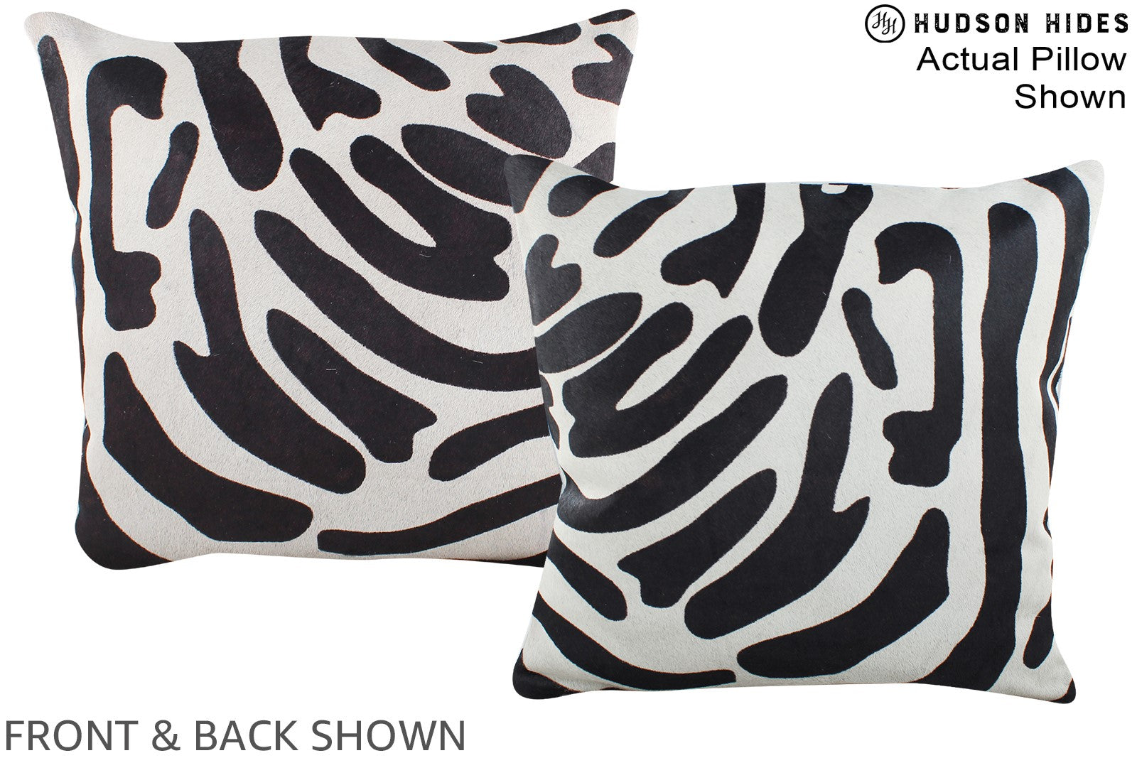 Zebra Cowhide Pillow #A15281
