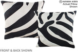 Zebra 16"x16" Brazilian Cowhide Pillow #A15283 by Hudson Hides