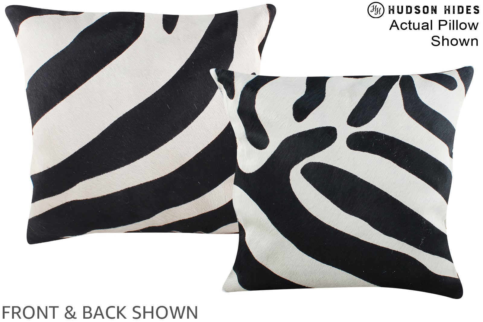 Zebra Cowhide Pillow #A15283