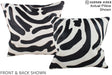 Zebra 16"x16" Brazilian Cowhide Pillow #A15287 by Hudson Hides