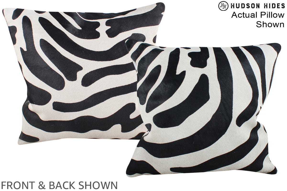 Zebra Cowhide Pillow #A15287