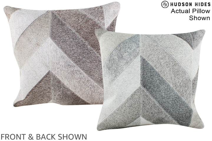 Patchwork 16"x16" Brazilian Cowhide Pillow #A15289 by Hudson Hides