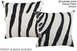 Zebra 16"x16" Brazilian Cowhide Pillow #A15290 by Hudson Hides