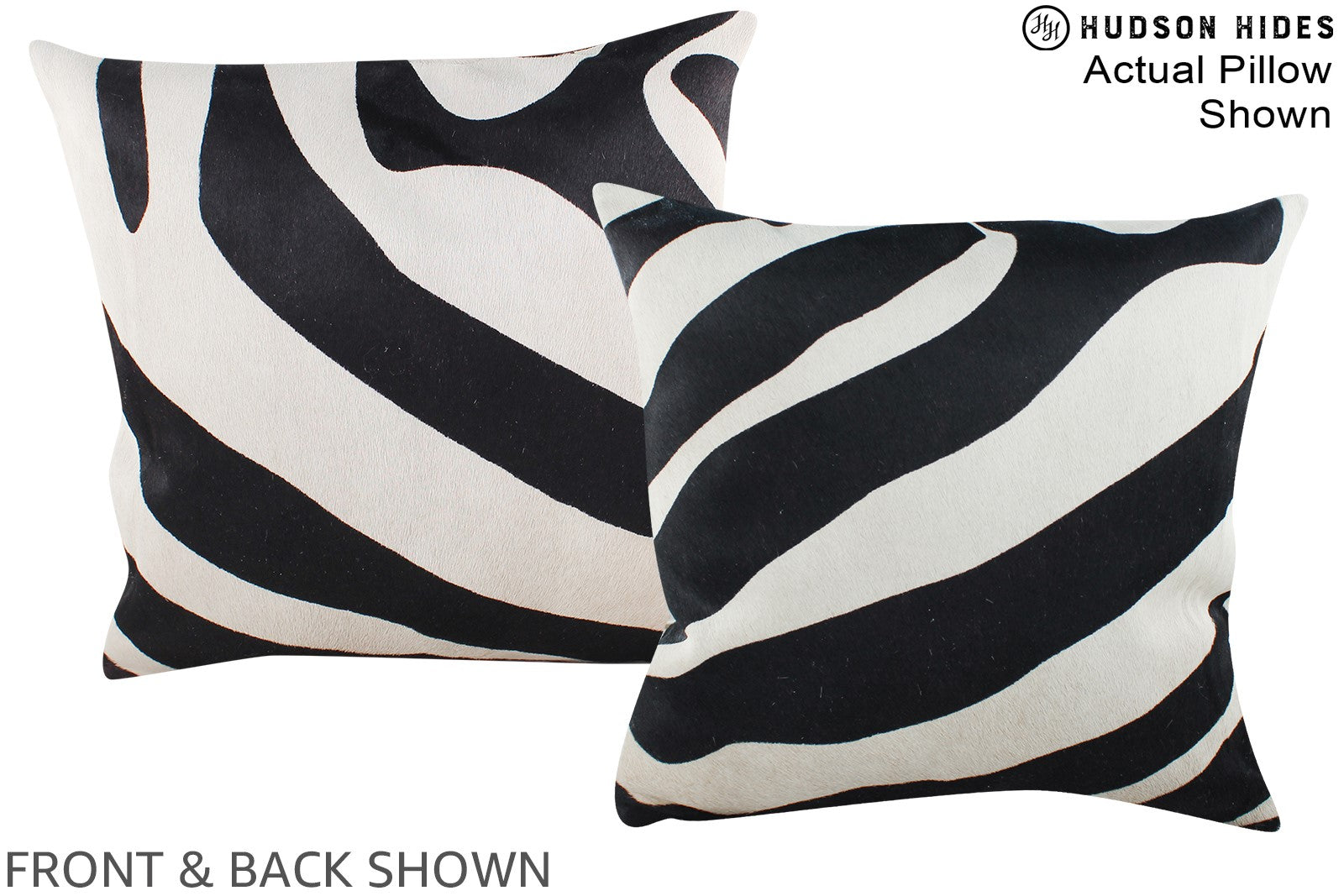 Zebra Cowhide Pillow #A15295
