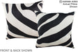 Zebra 16"x16" Brazilian Cowhide Pillow #A15295 by Hudson Hides