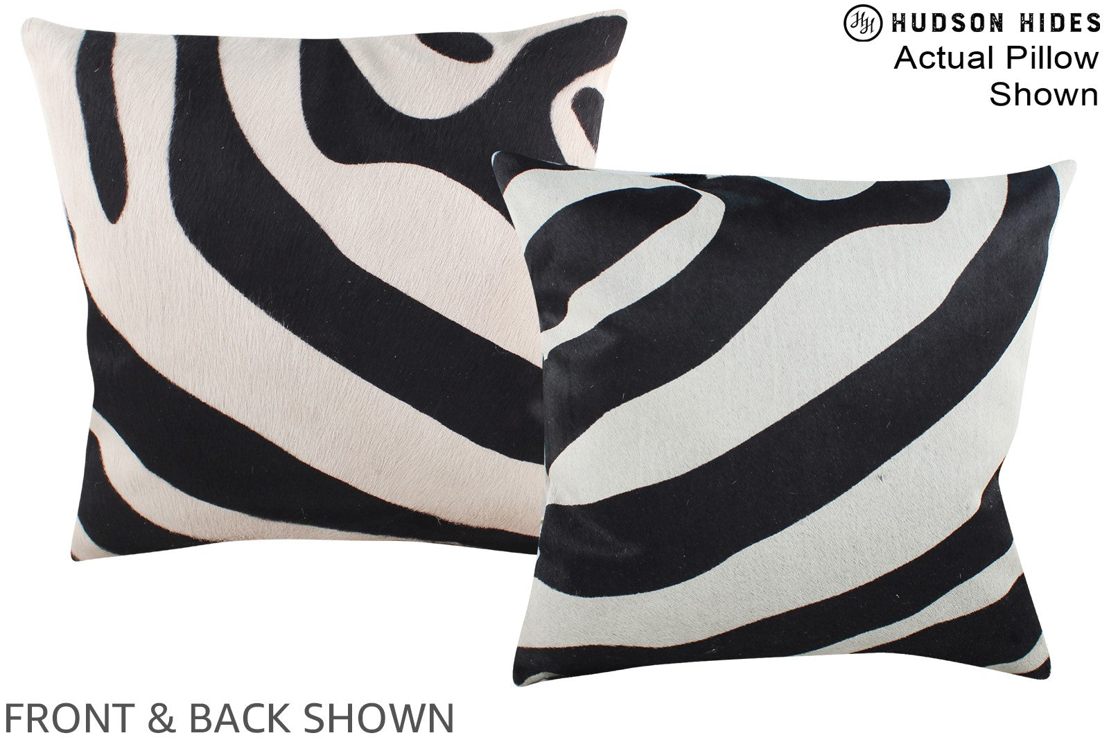 Zebra Cowhide Pillow #A15299
