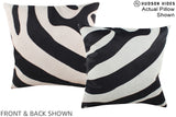 Zebra 16"x16" Brazilian Cowhide Pillow #A15299 by Hudson Hides