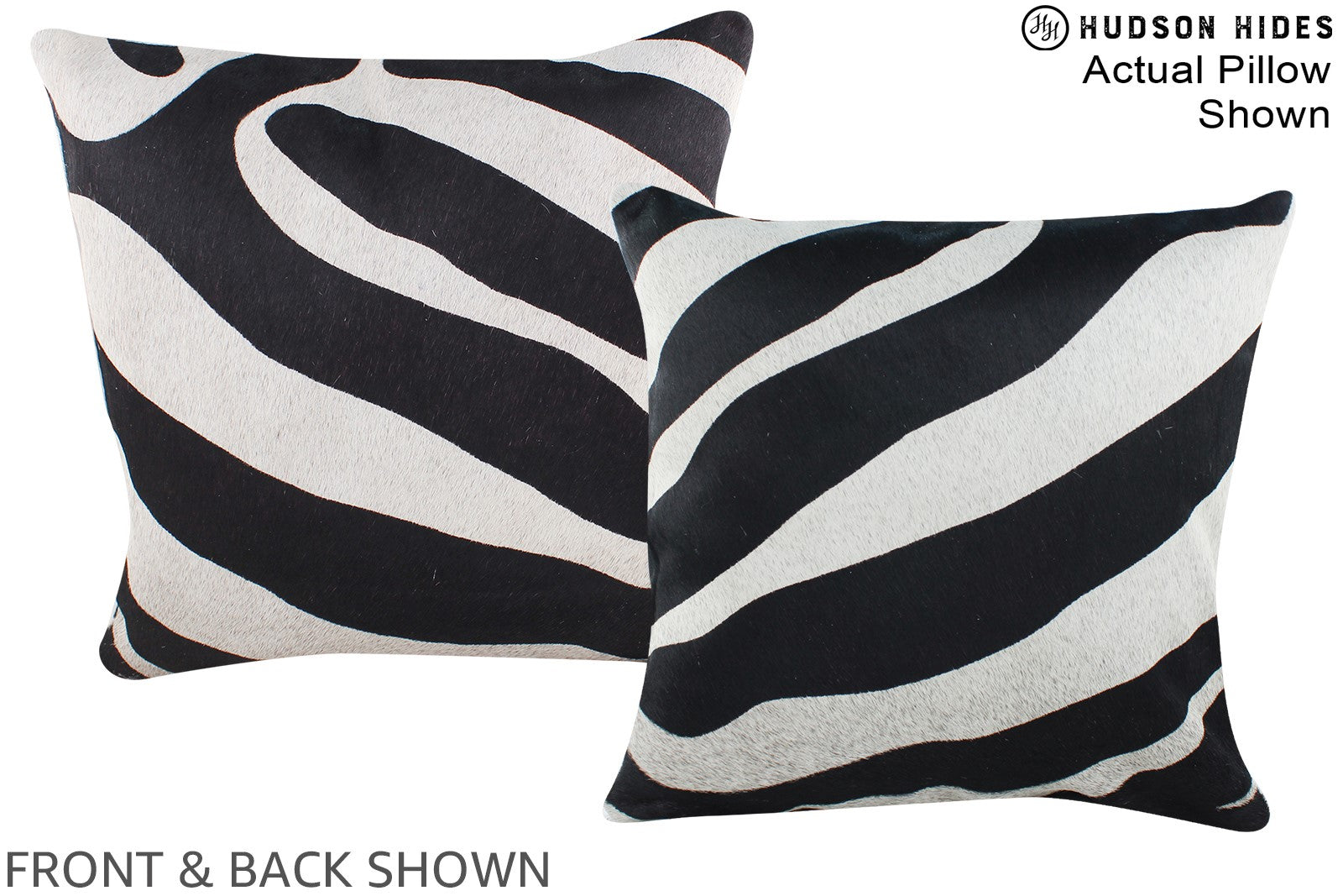 Zebra Cowhide Pillow #A15302