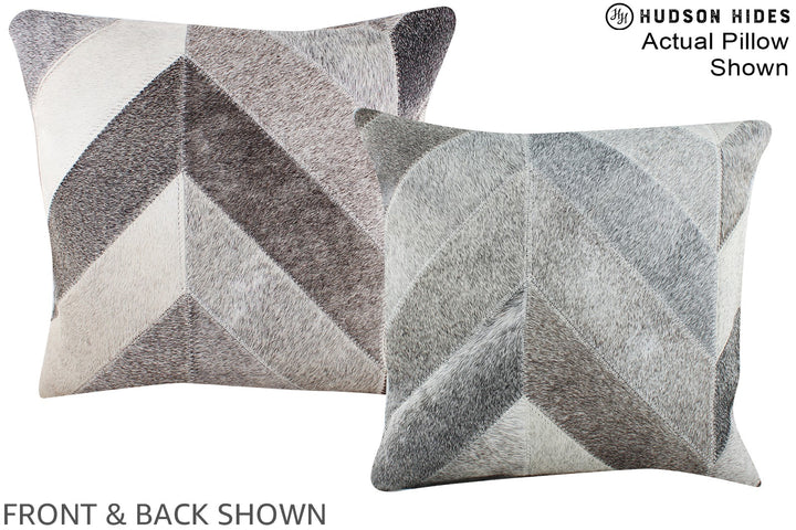 Patchwork 16"x16" Brazilian Cowhide Pillow #A15306 by Hudson Hides