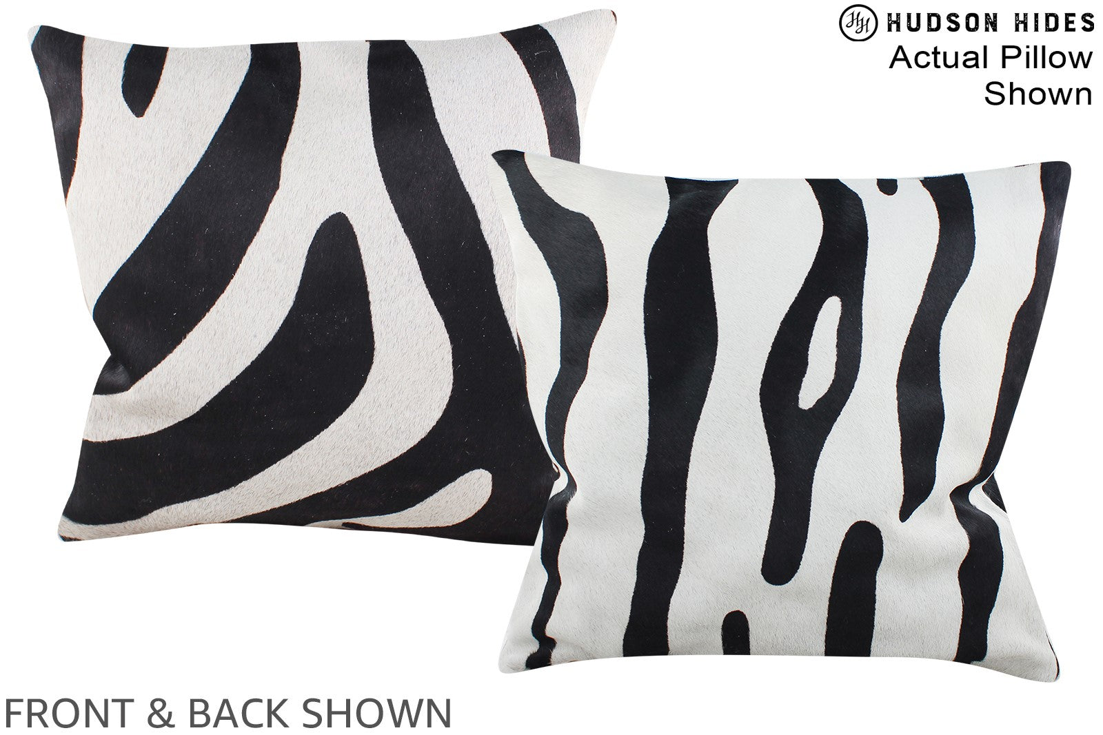 Zebra Cowhide Pillow #A15307
