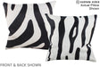 Zebra 16"x16" Brazilian Cowhide Pillow #A15307 by Hudson Hides