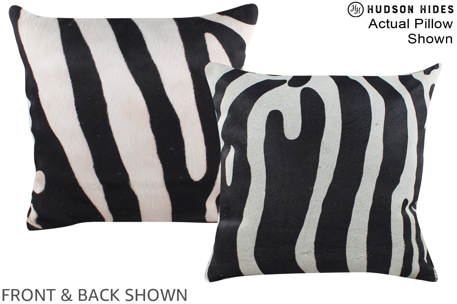 Zebra Cowhide Pillow #A15309