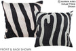 Zebra 16"x16" Brazilian Cowhide Pillow #A15309 by Hudson Hides