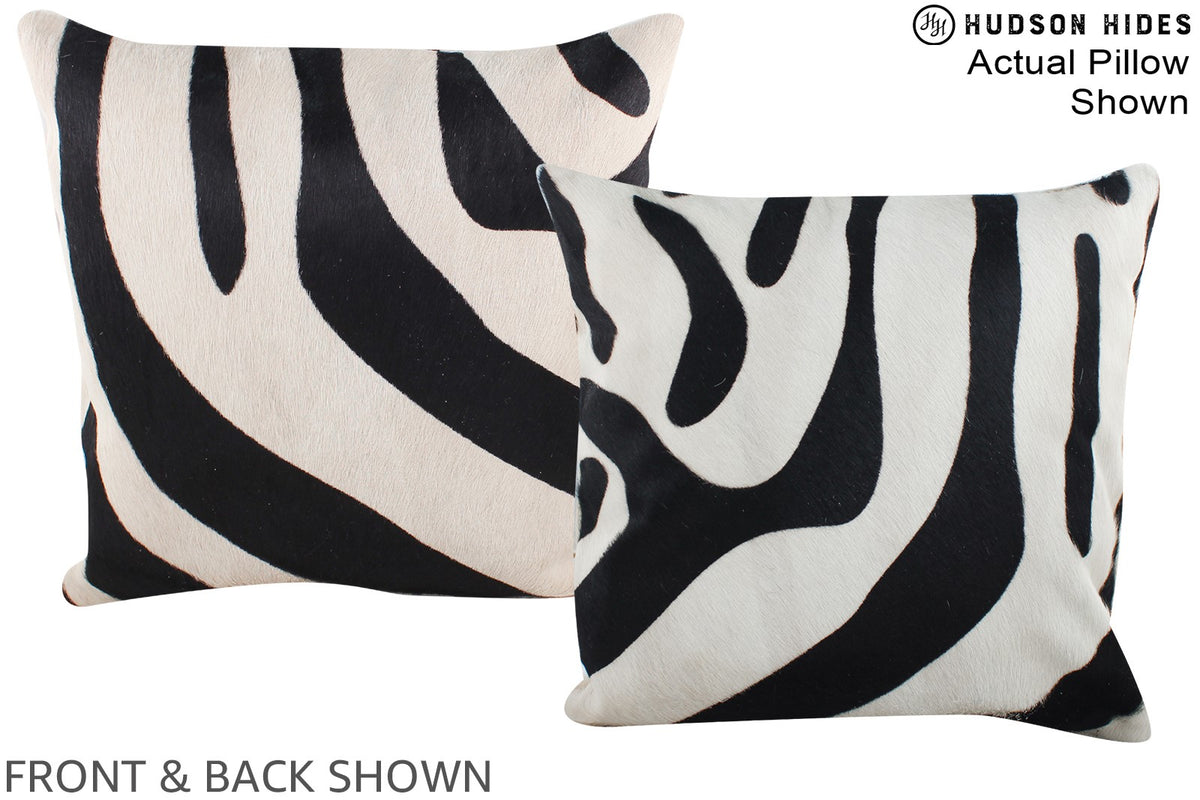 Zebra Cowhide Pillow #A15311
