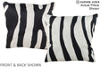 Zebra 16"x16" Brazilian Cowhide Pillow #A15313 by Hudson Hides