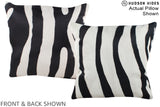 Zebra 16"x16" Brazilian Cowhide Pillow #A15313 by Hudson Hides