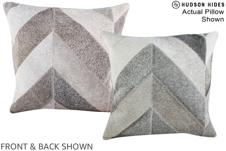 Patchwork 16"x16" Brazilian Cowhide Pillow #A15320 by Hudson Hides