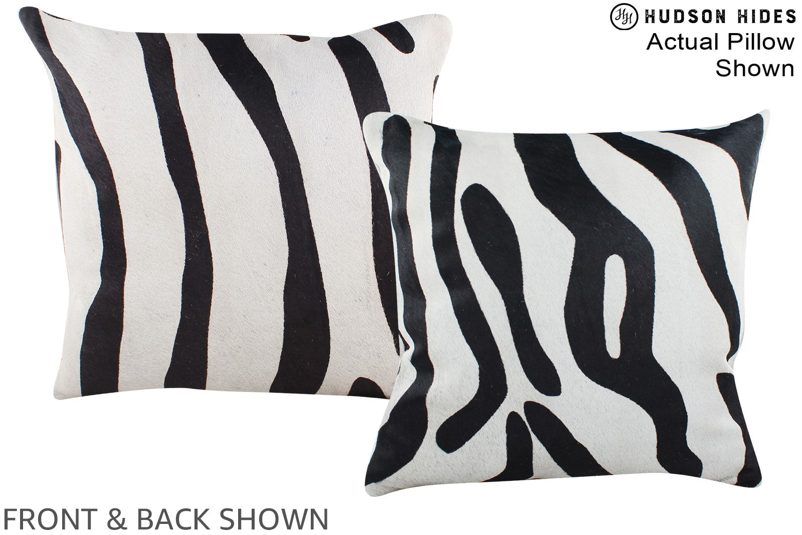Zebra Cowhide Pillow #A15324