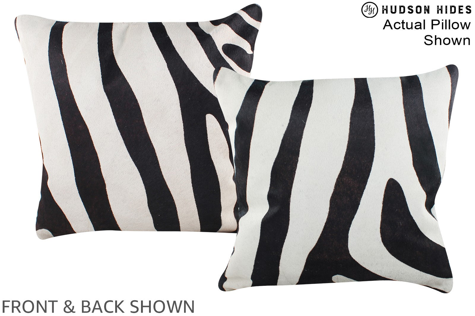 Zebra Cowhide Pillow #A15326