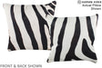 Zebra 16"x16" Brazilian Cowhide Pillow #A15326 by Hudson Hides