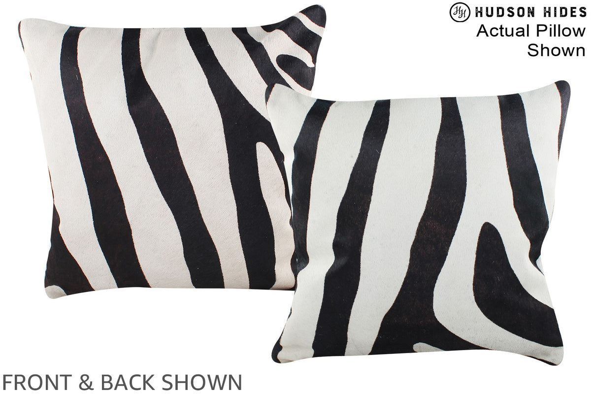 Zebra Cowhide Pillow #A15326