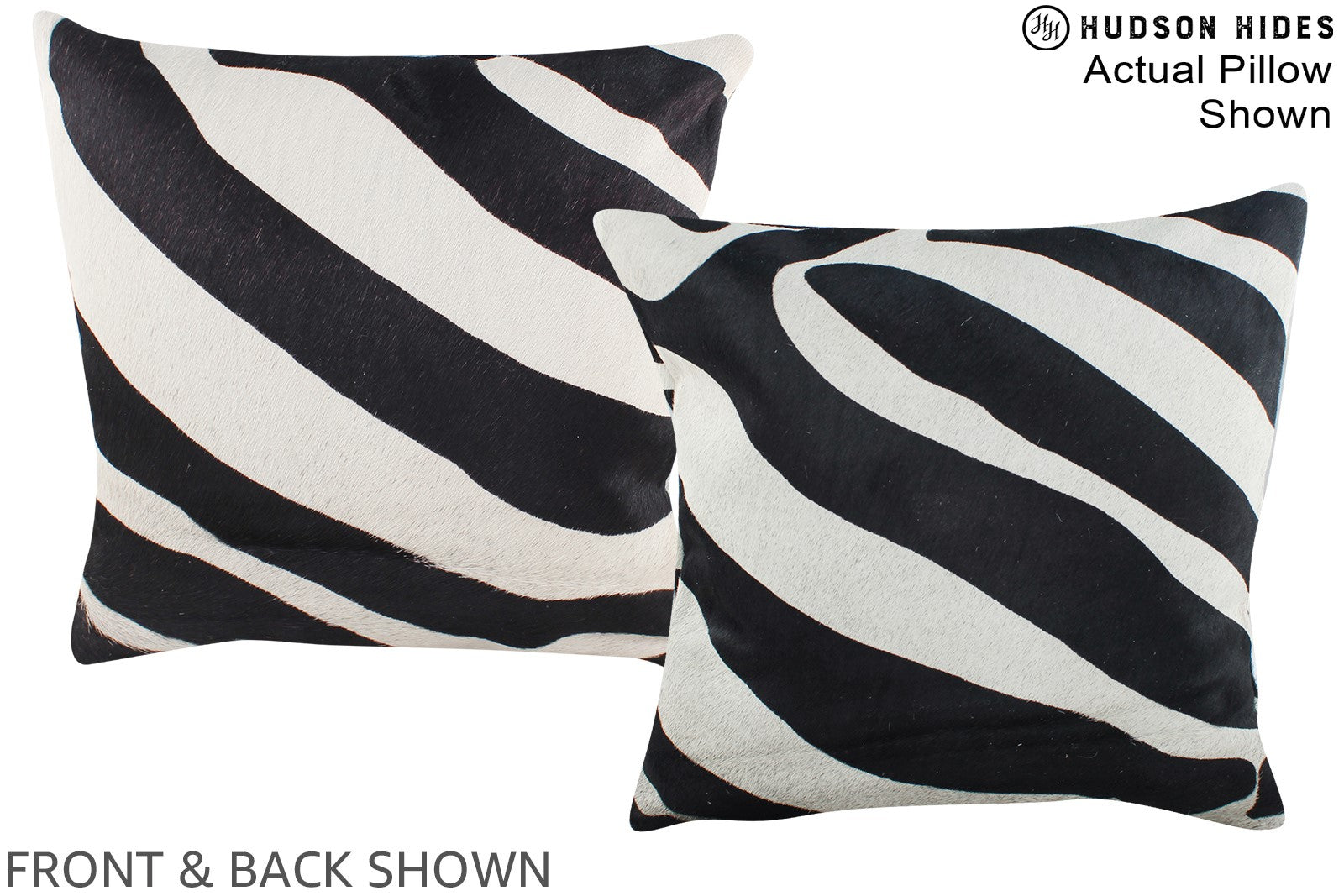 Zebra Cowhide Pillow #A15331