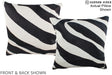 Zebra 16"x16" Brazilian Cowhide Pillow #A15331 by Hudson Hides