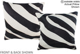 Zebra 16"x16" Brazilian Cowhide Pillow #A15331 by Hudson Hides